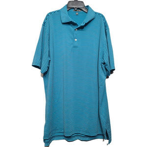 Peter Millar Summer Comfort Striped Polo Size Large